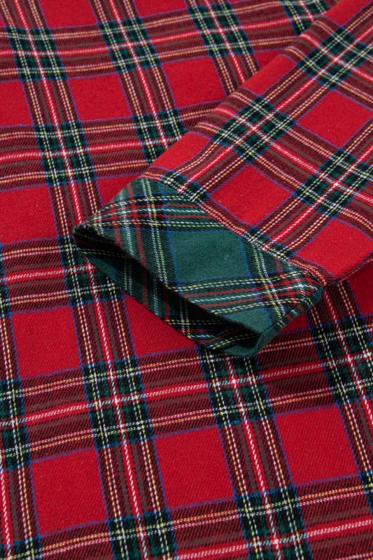 Christmas Plaid Patchwork Pajama Set