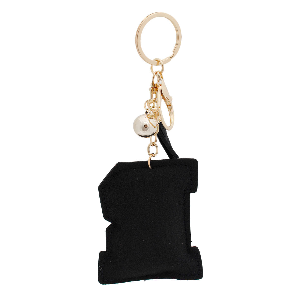 Keychain Bag Charm Black Stylish Accessory