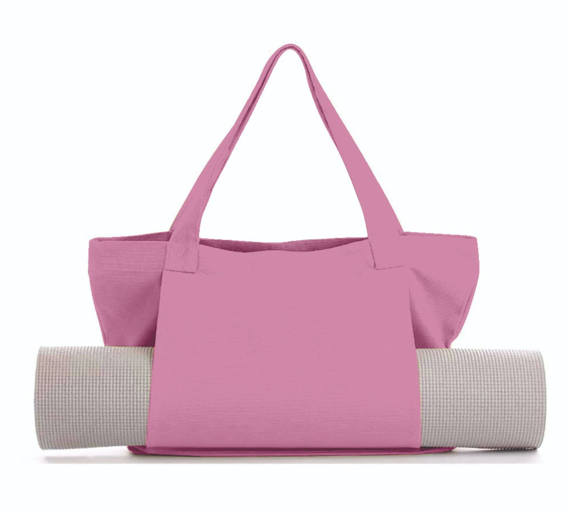 Women's Large Canvas Yoga Tote Bag – Shoulder & Handheld Organizer | Multiple Colors