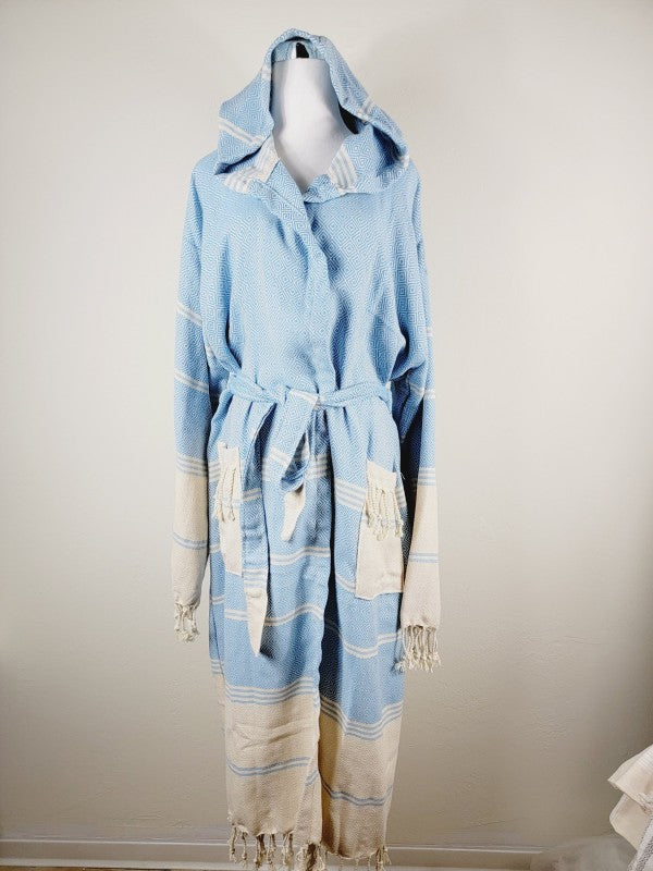 Unisex Robe, Beach or spa Robe with pockets - Ligh