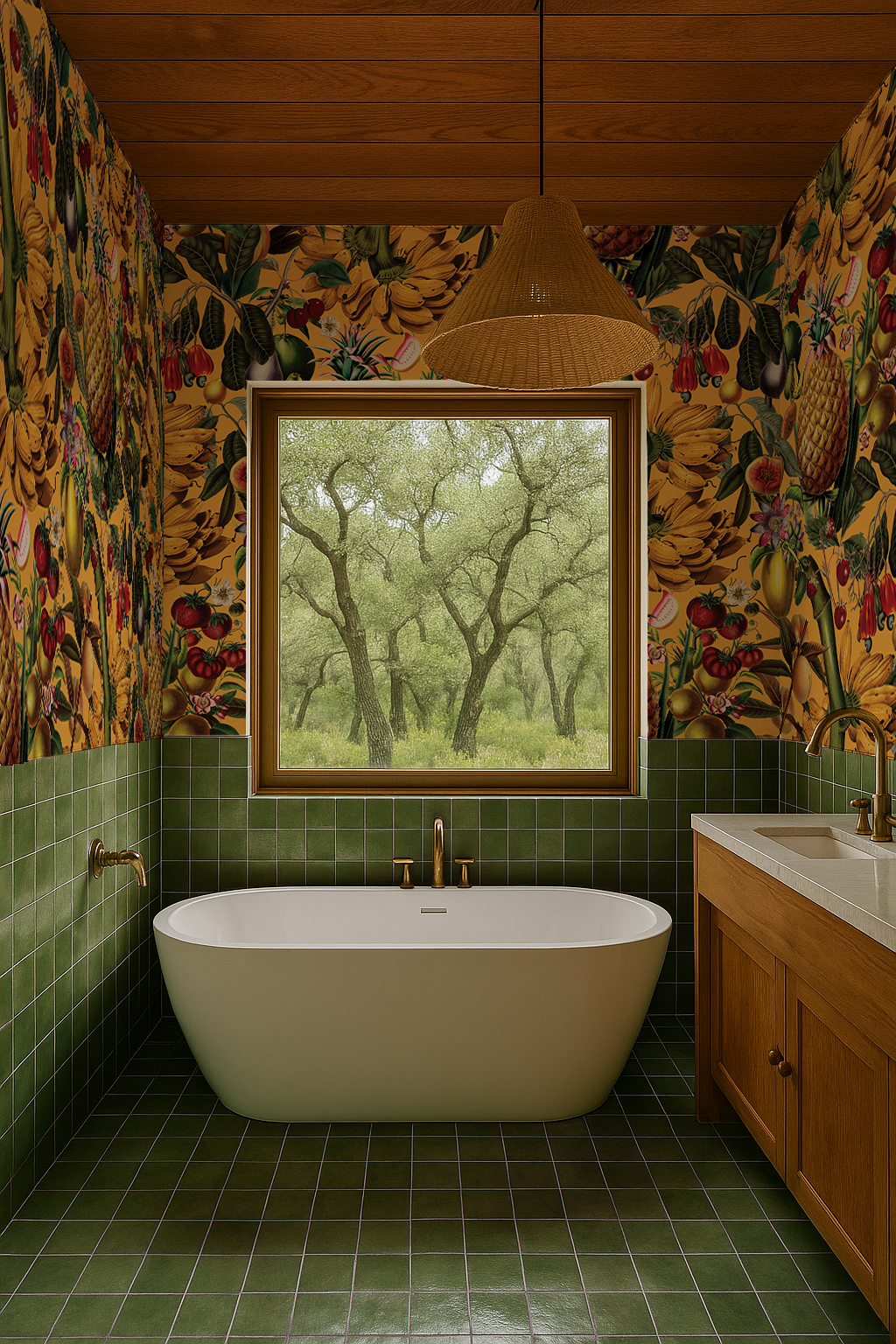 Juicy Fruit Wallpaper, goldenrod