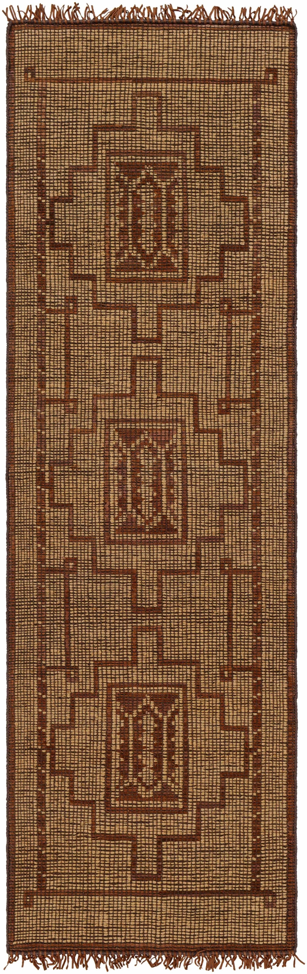 Batya Jute & Leather Rug - Clearance