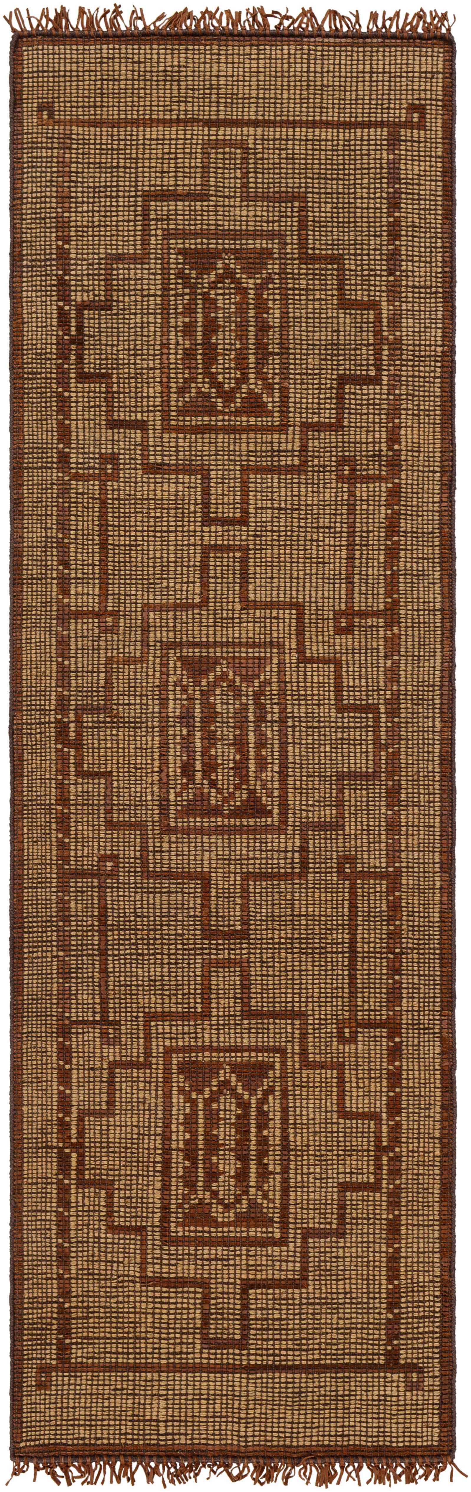 Batya Jute & Leather Rug - Clearance