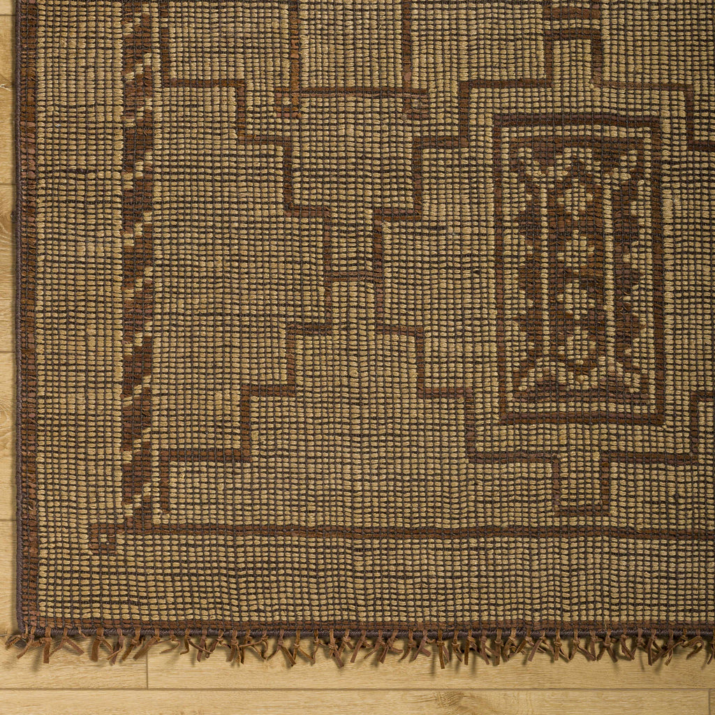 Batya Jute & Leather Rug - Clearance