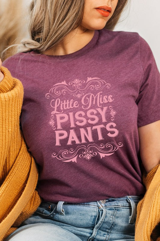 Little Miss Pissy Pants Ornament Graphic Tee T-Shirt