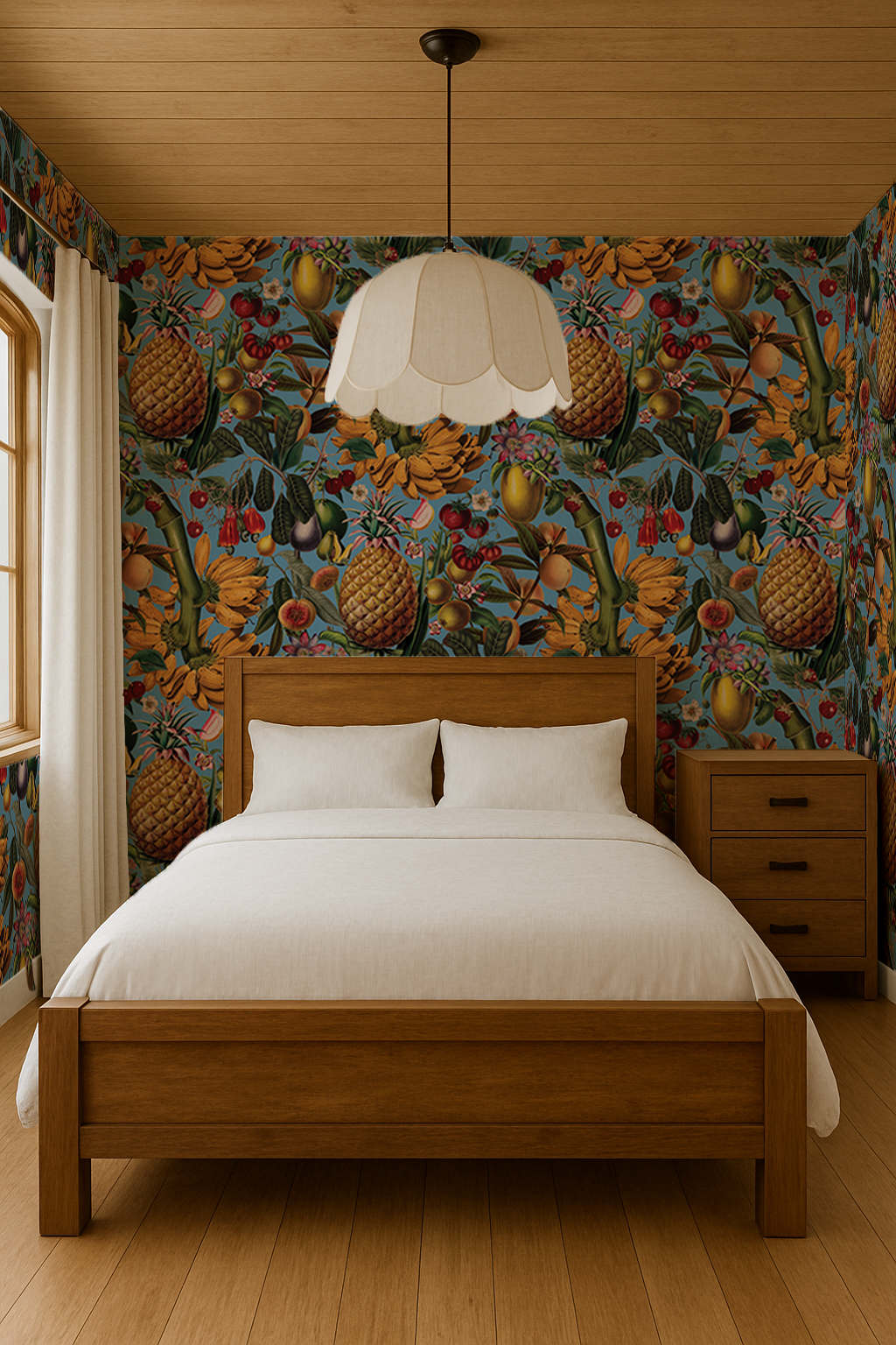 Juicy Fruit Wallpaper, blue