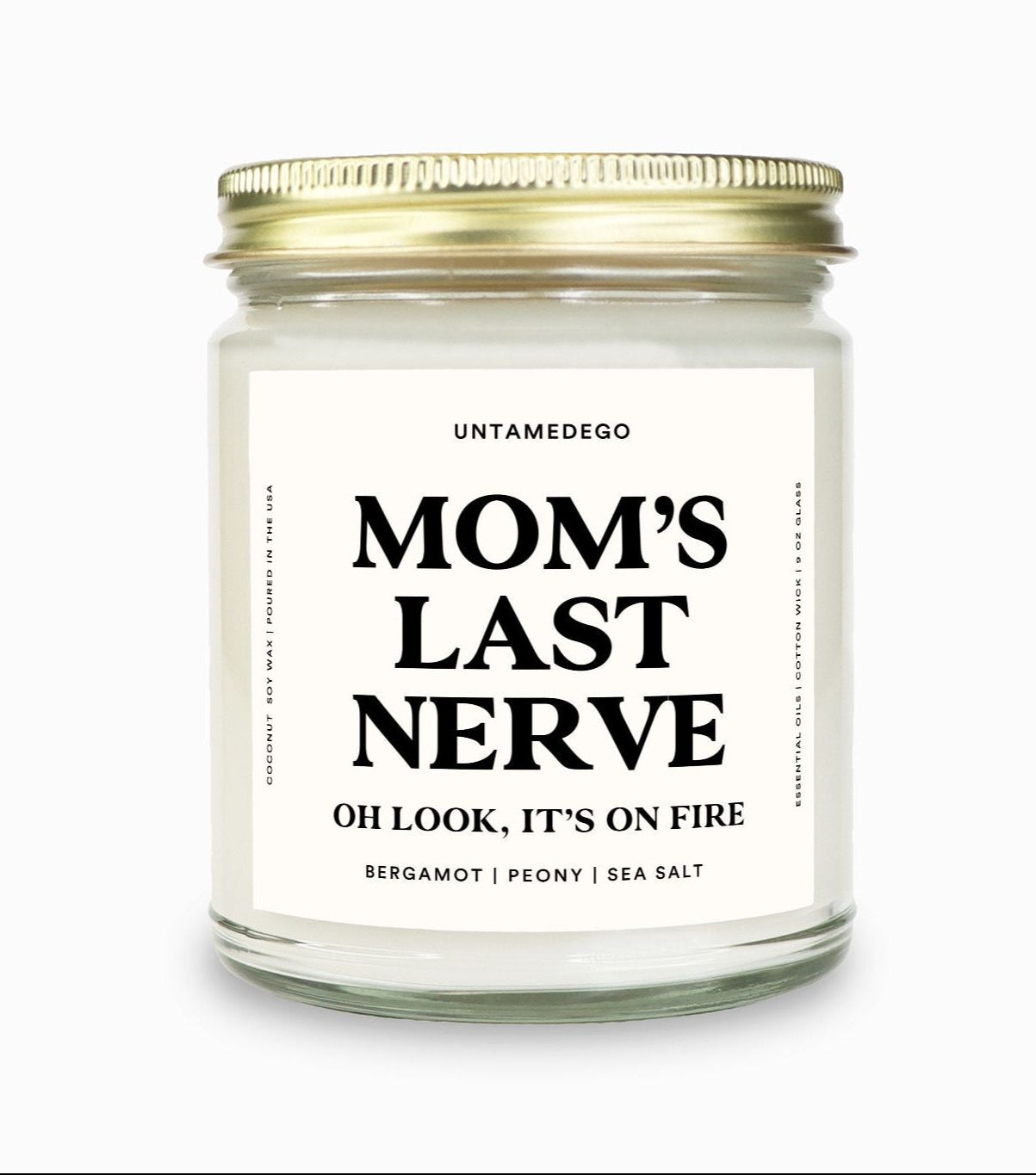 Mom's Last Nerve Gold Top Candle