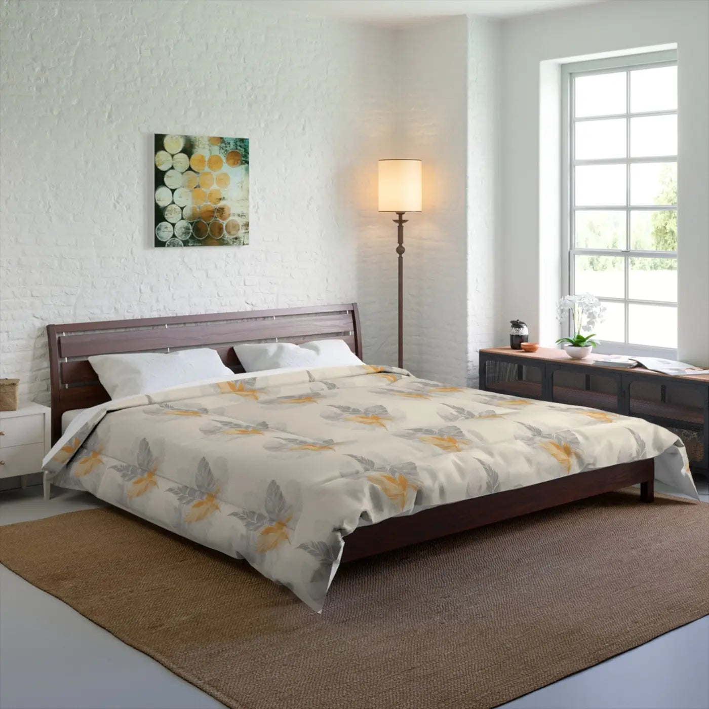 Comfy Bird Feathers Comforter - Soft Polyester Bedding - DipaliZ