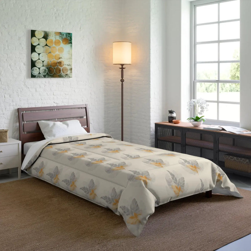 Comfy Bird Feathers Comforter - Soft Polyester Bedding - DipaliZ