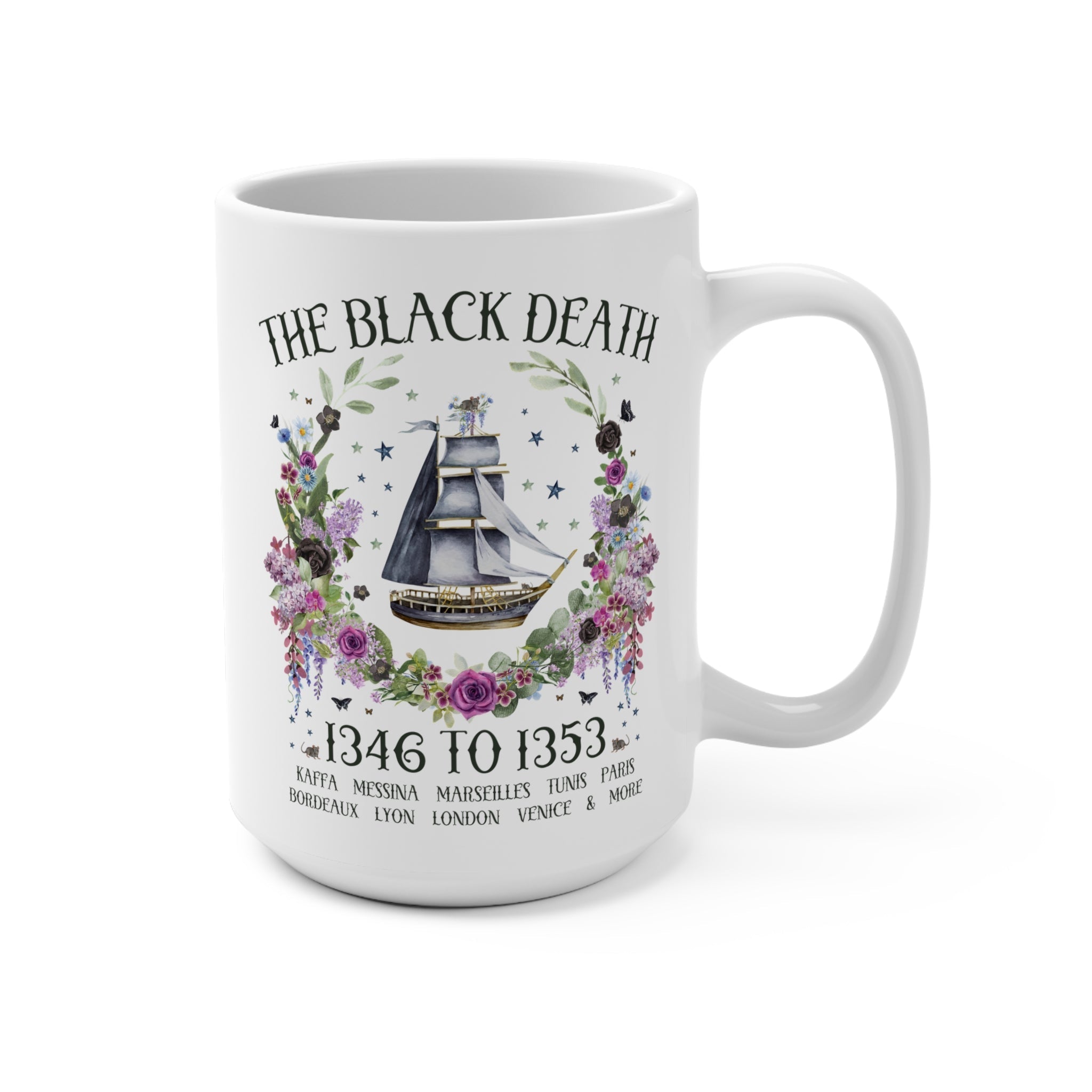 Black Death History Coffee Mug