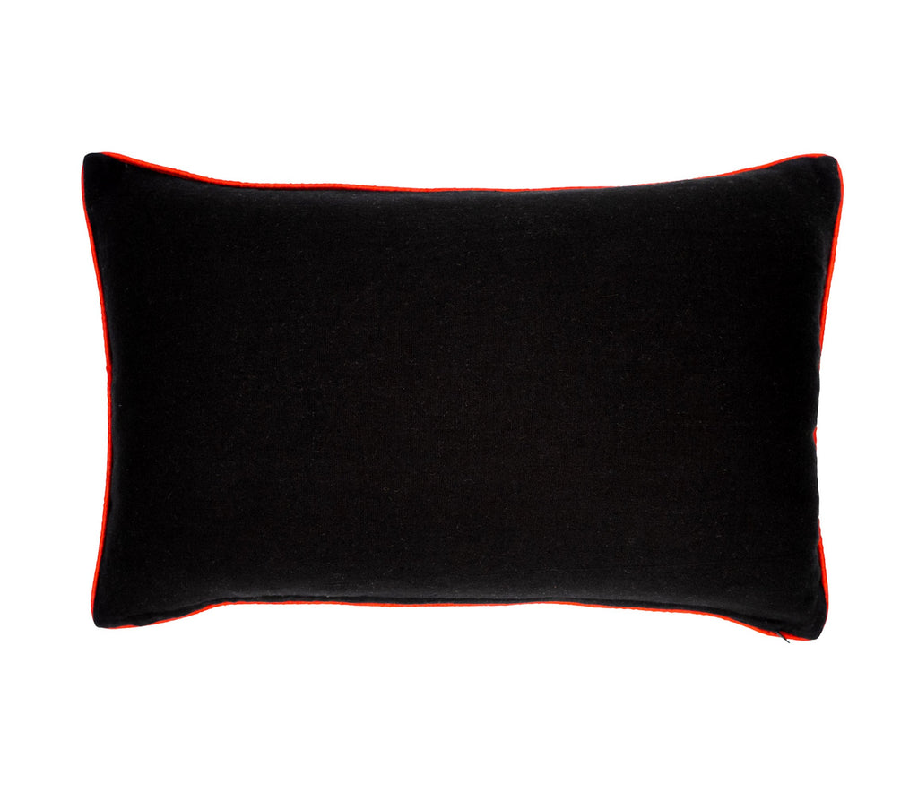 Black Orchid Linen Throw Pillow Cover, 12 X 20