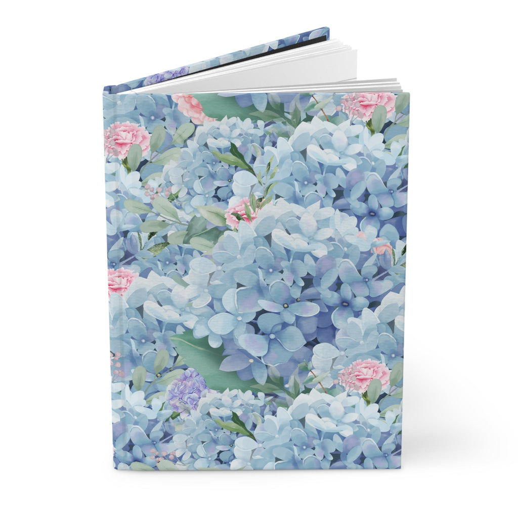 Blue Boho Floral Notebook for School or Work: Hardcover Notebook for Teacher or Writer