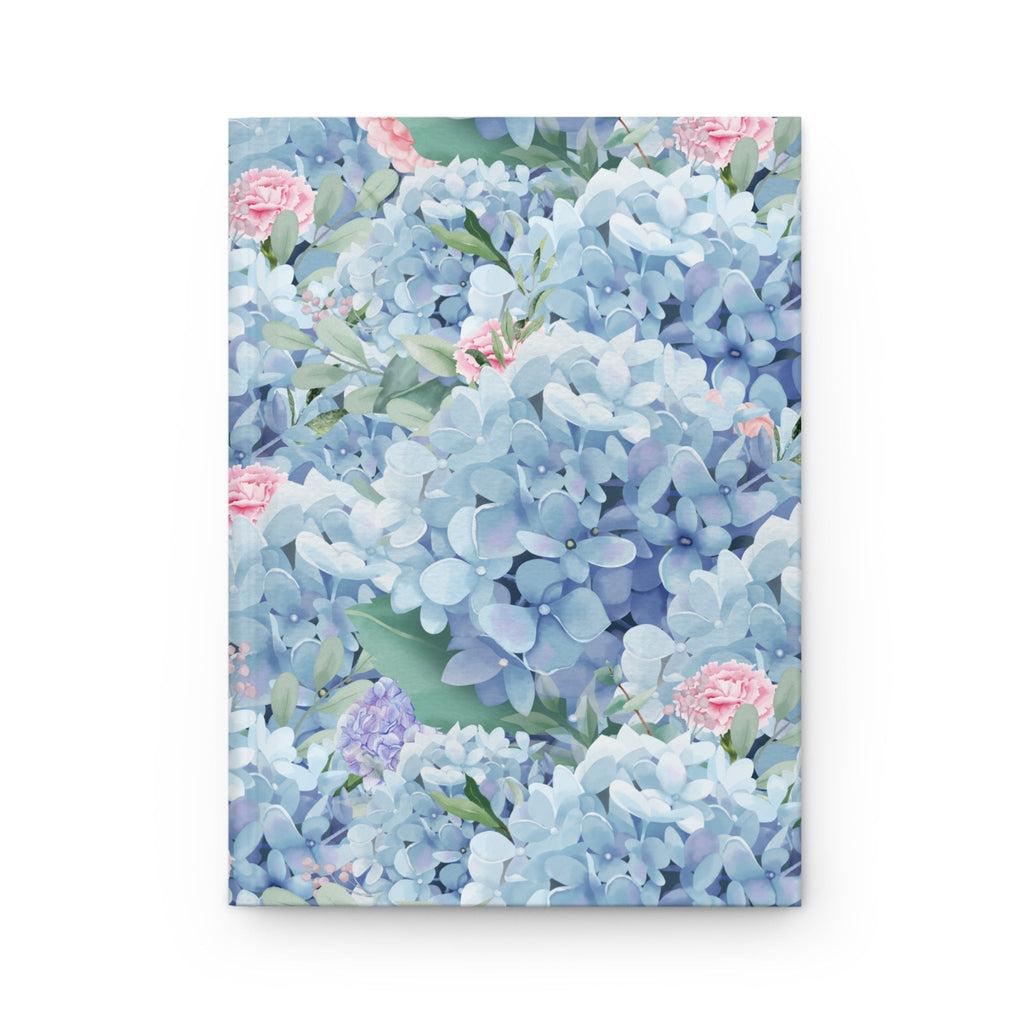 Blue Boho Floral Notebook for School or Work: Hardcover Notebook for Teacher or Writer