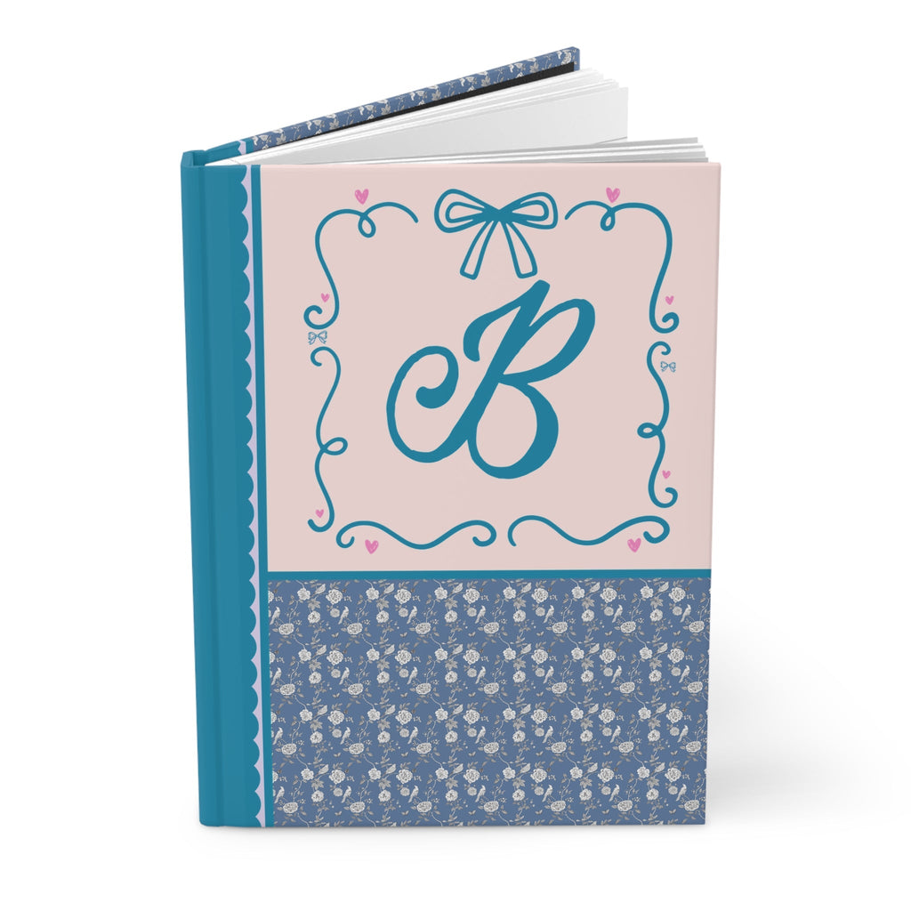 Blue Floral Initial Journal: B
