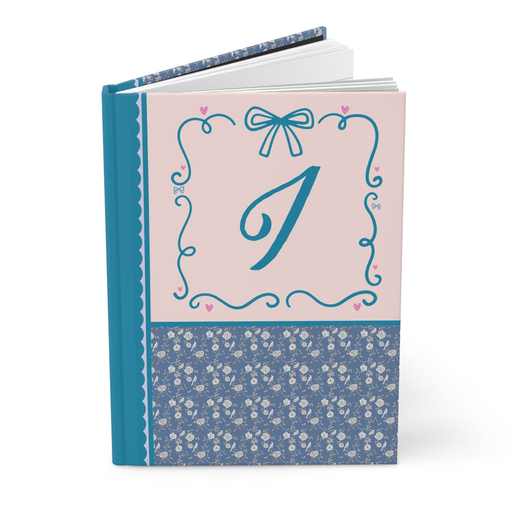 Blue Floral Initial Journal: I
