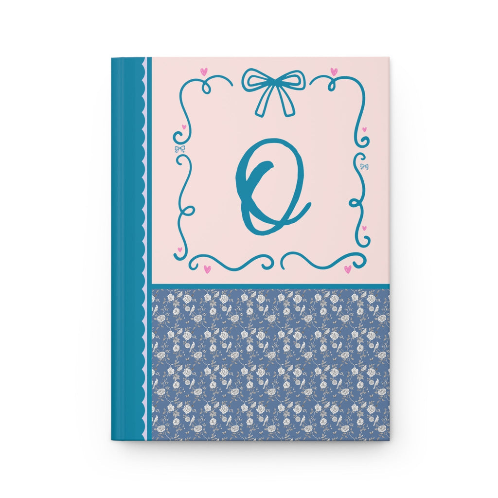 Blue Floral Initial Journal: O