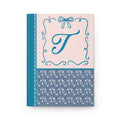 Blue Floral Initial Journal: T