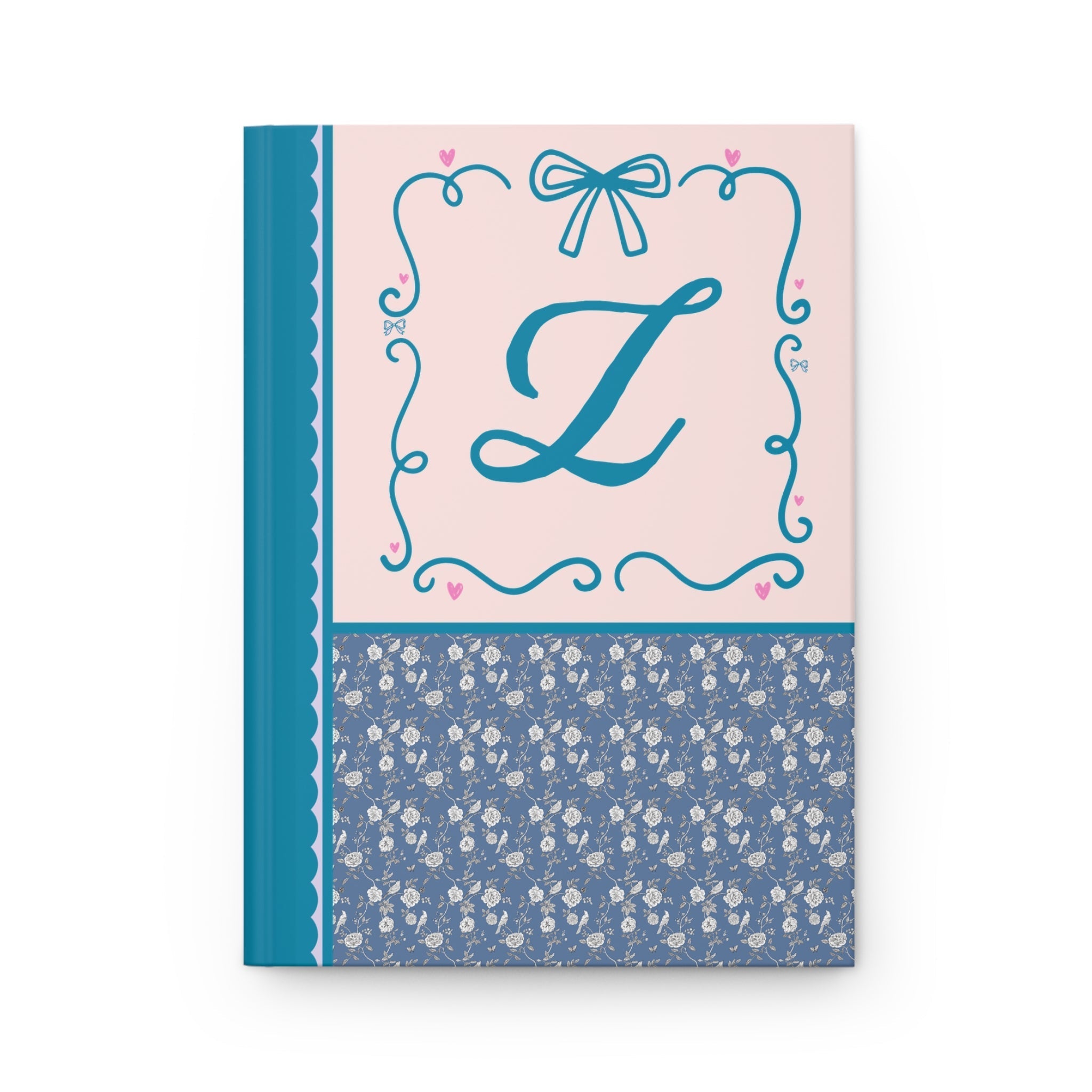 Blue Floral Initial Journal: Z