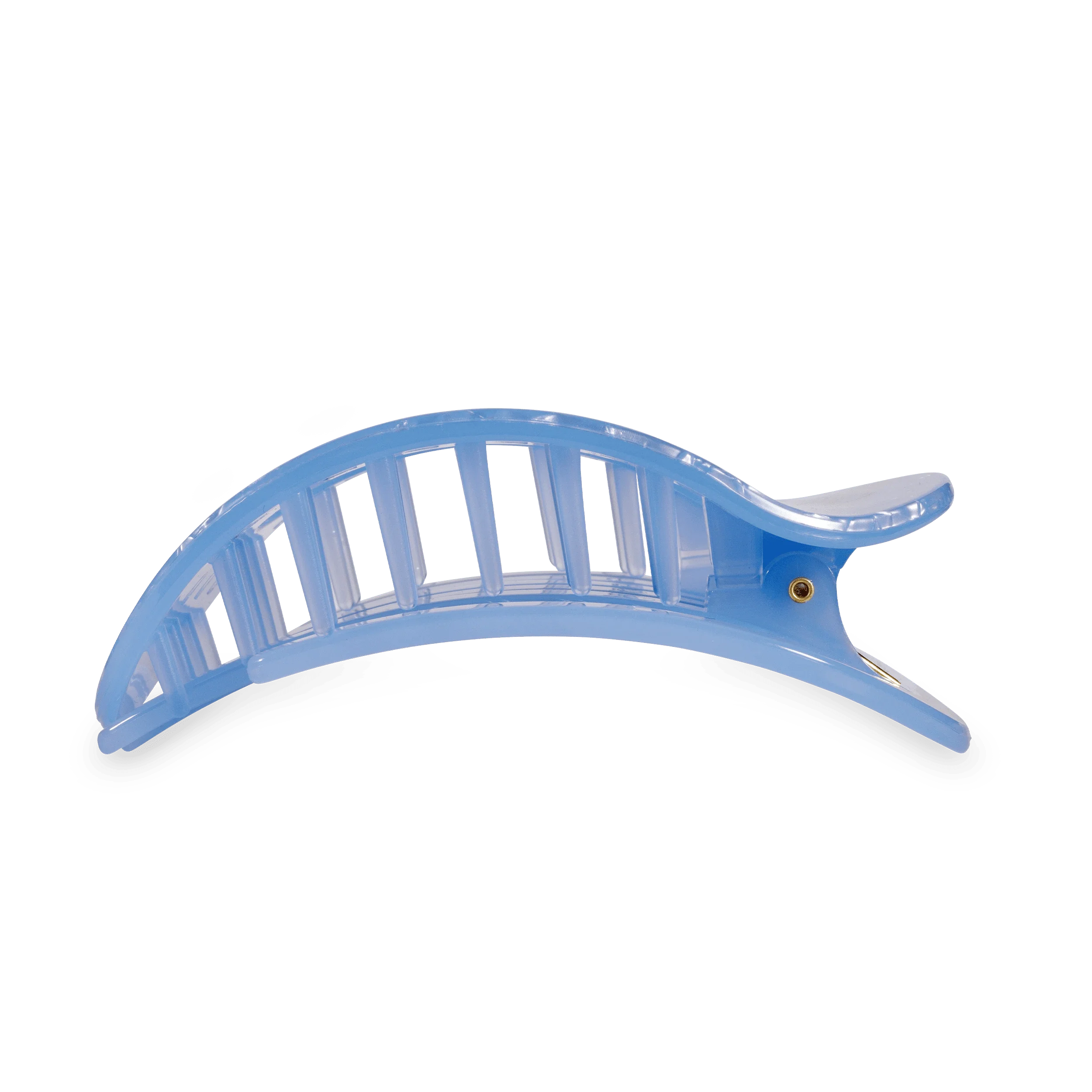 Blue Lagoon Large Flat Round Hair Clip