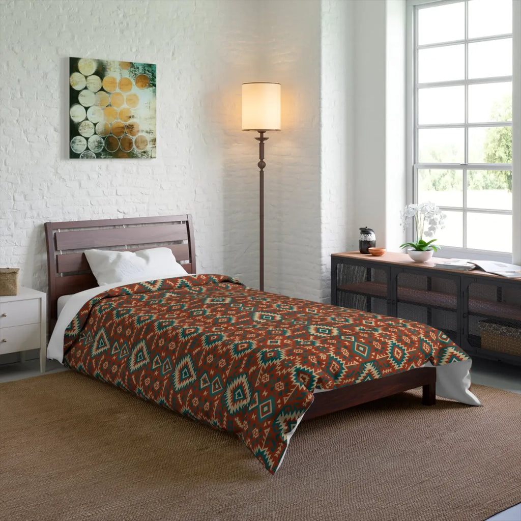 Bohemian Geometric Comforter - Cozy Hygge Microfiber - DipaliZ