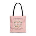 Boho Historical Romance Tote Bag for Romance Reader