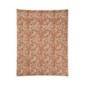 Boho Paisley Comforter - Rustic Orange Floral - DipaliZ