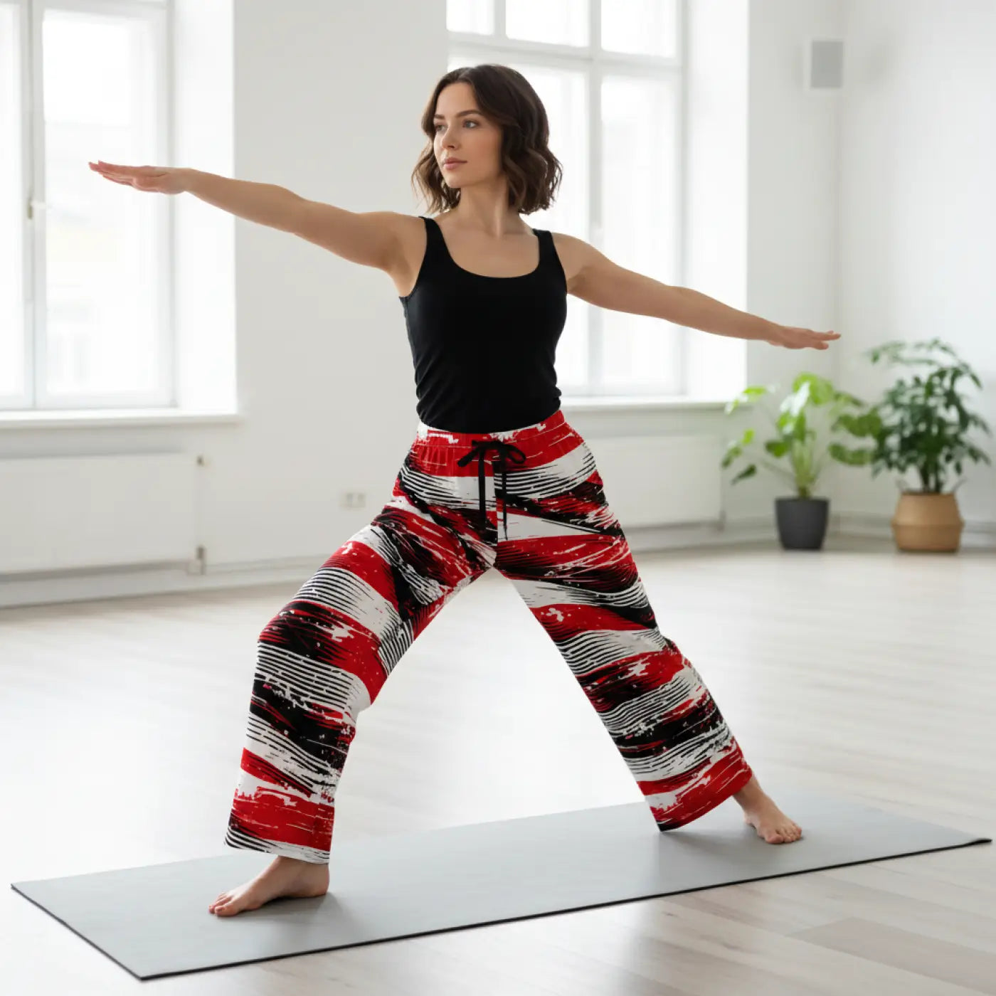Vibrant Bold Striped Pajama - Adjustable Drawstring Waist - DipaliZ