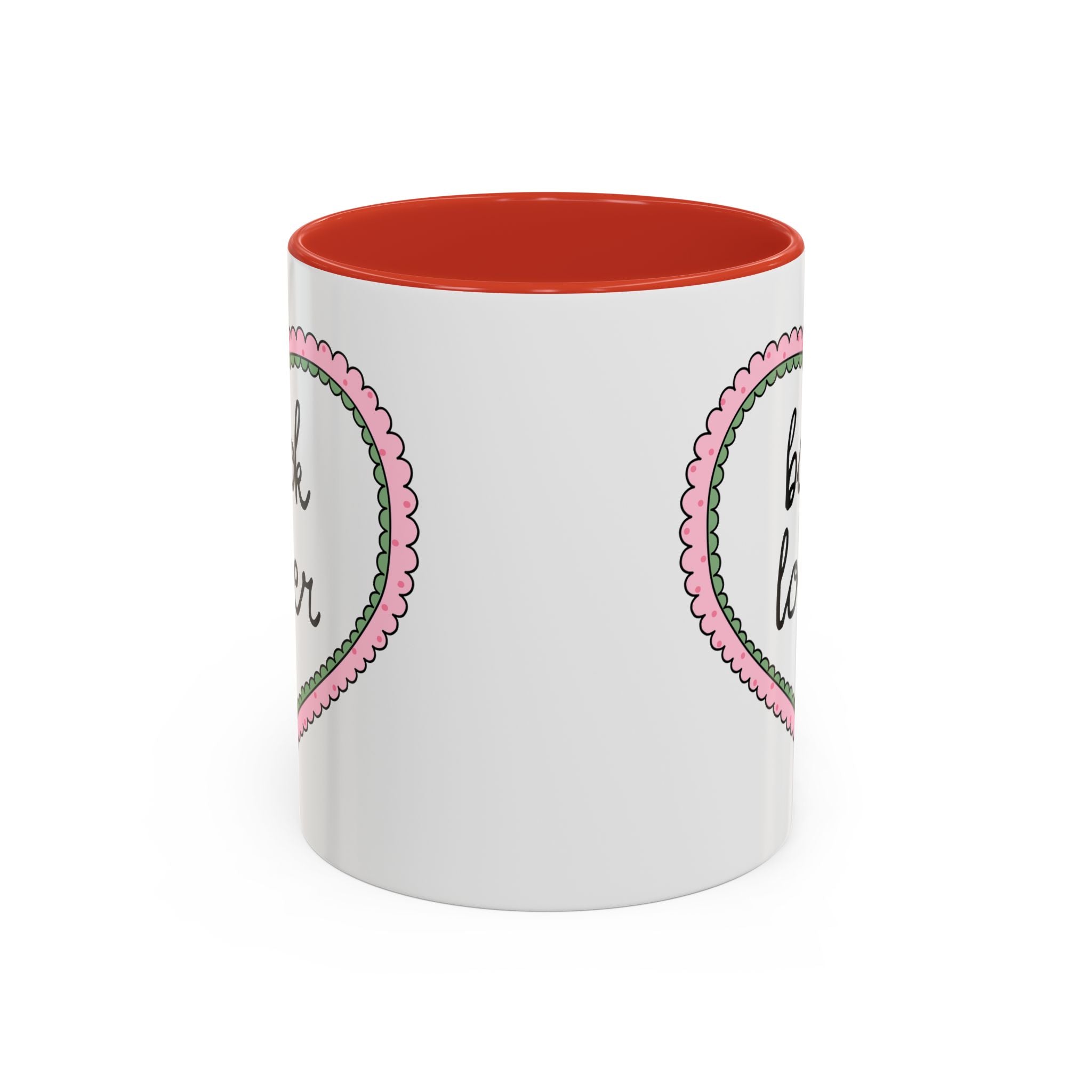 Book Lover Coffee Mug with Heart