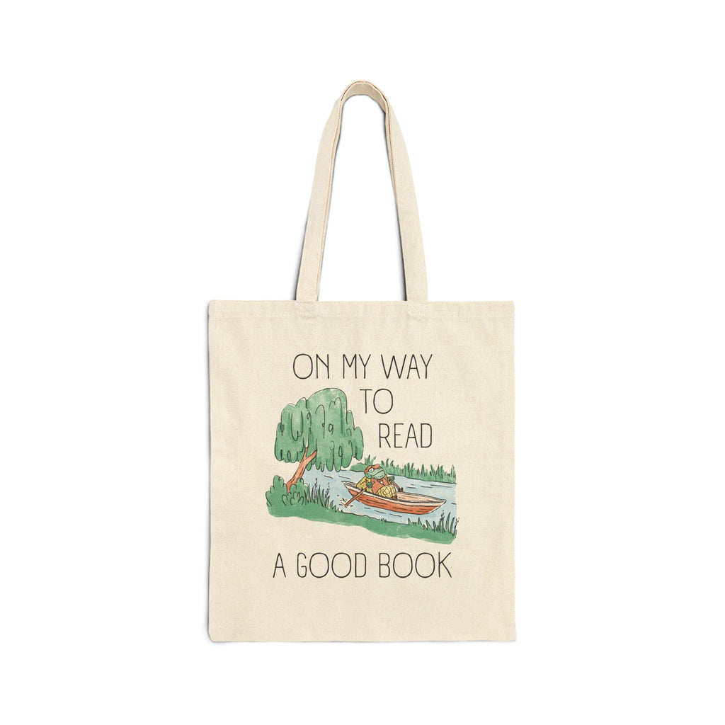 Book Lover Frog Tote Bag