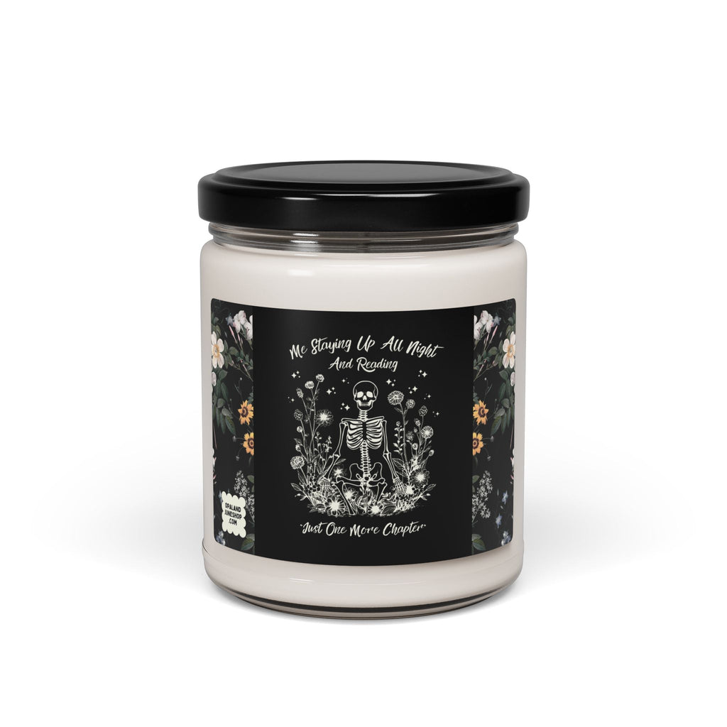 Bookish Skeleton Candle