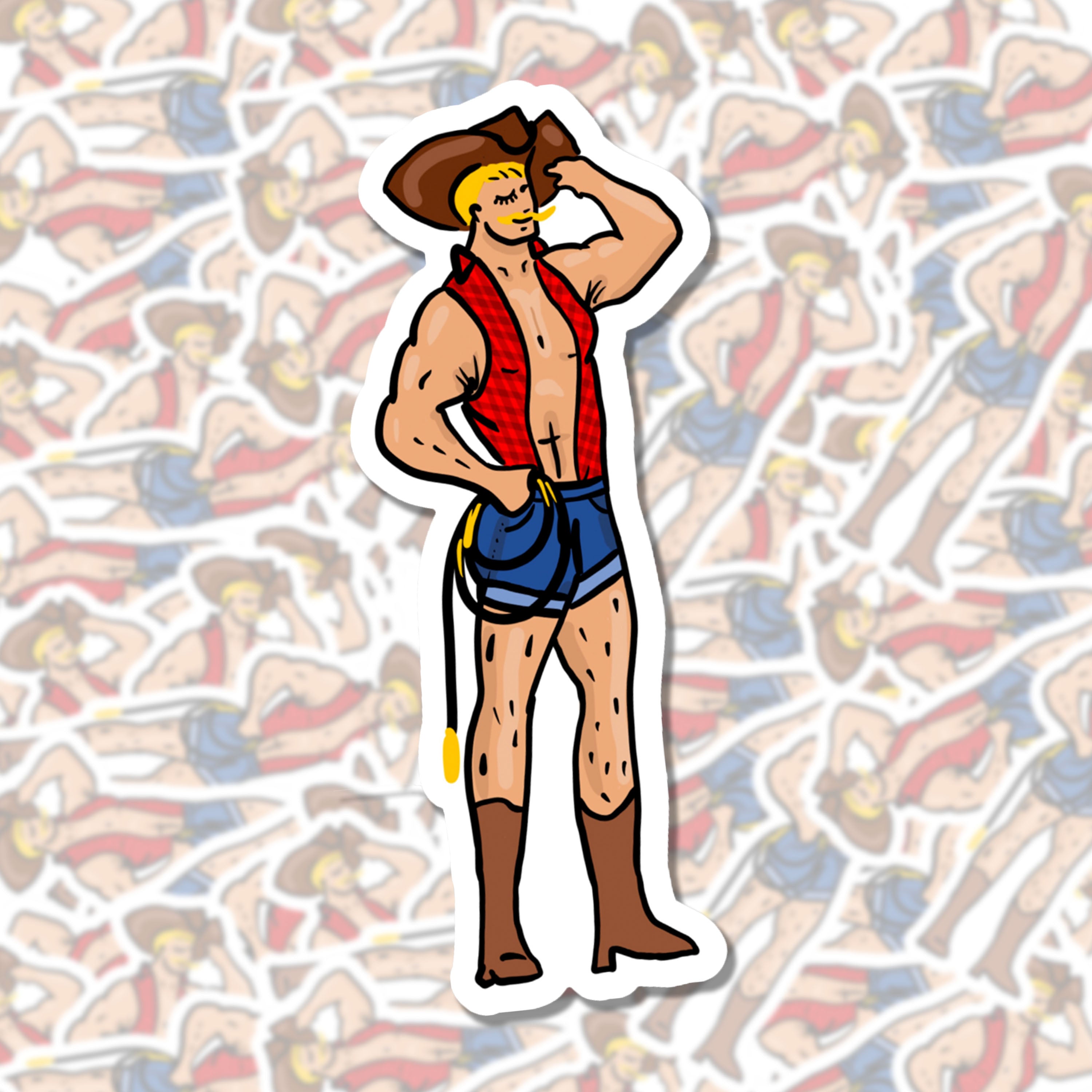 Boylesque Cowboy Sticker