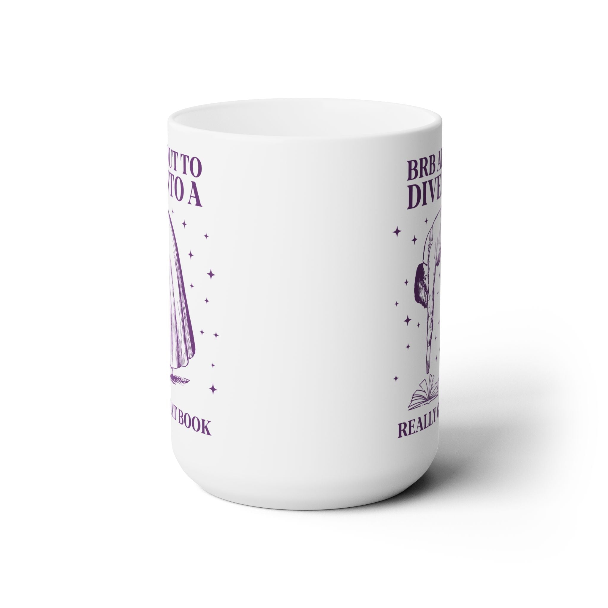BRB About to Dive Into a Really Great Book Coffee Mug