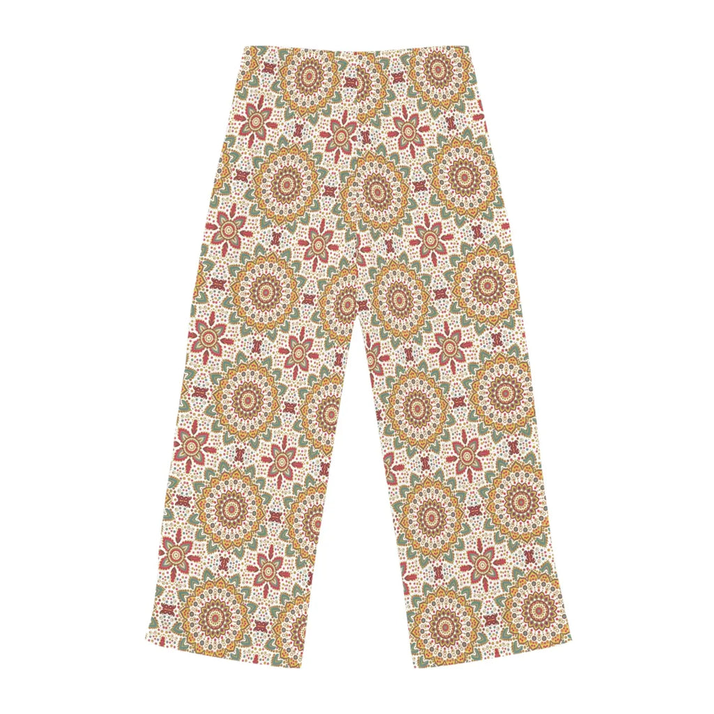 Soft Women’s Pajama Pants - Bright Geometrical Pattern - DipaliZ