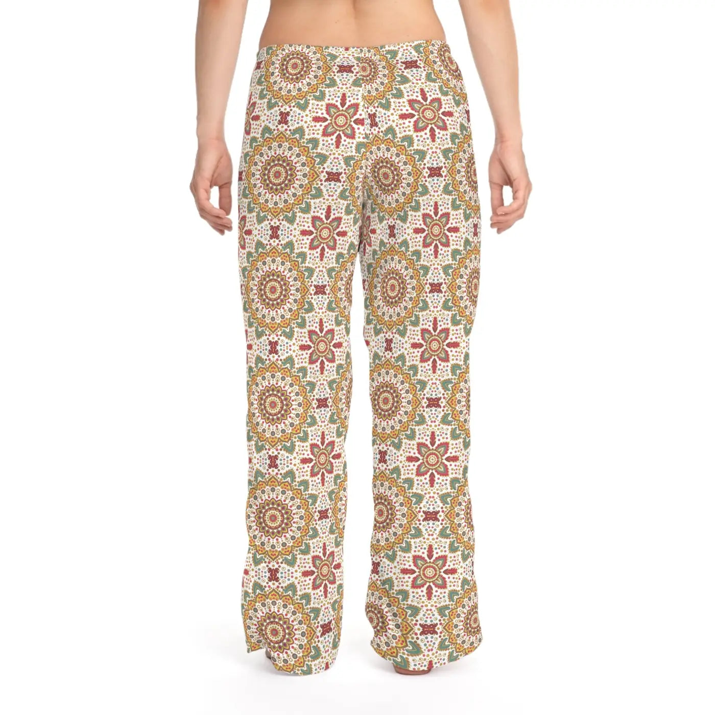 Soft Women’s Pajama Pants - Bright Geometrical Pattern - DipaliZ