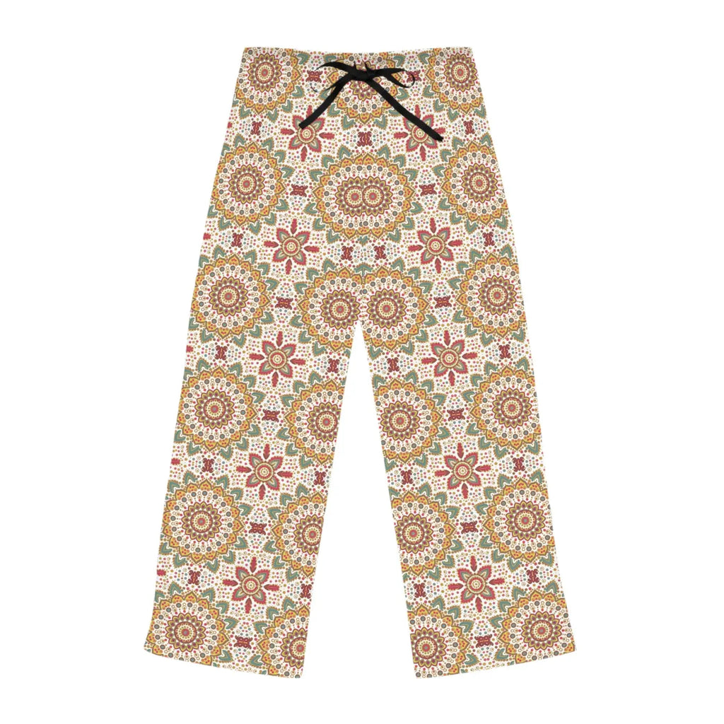 Soft Women’s Pajama Pants - Bright Geometrical Pattern - DipaliZ