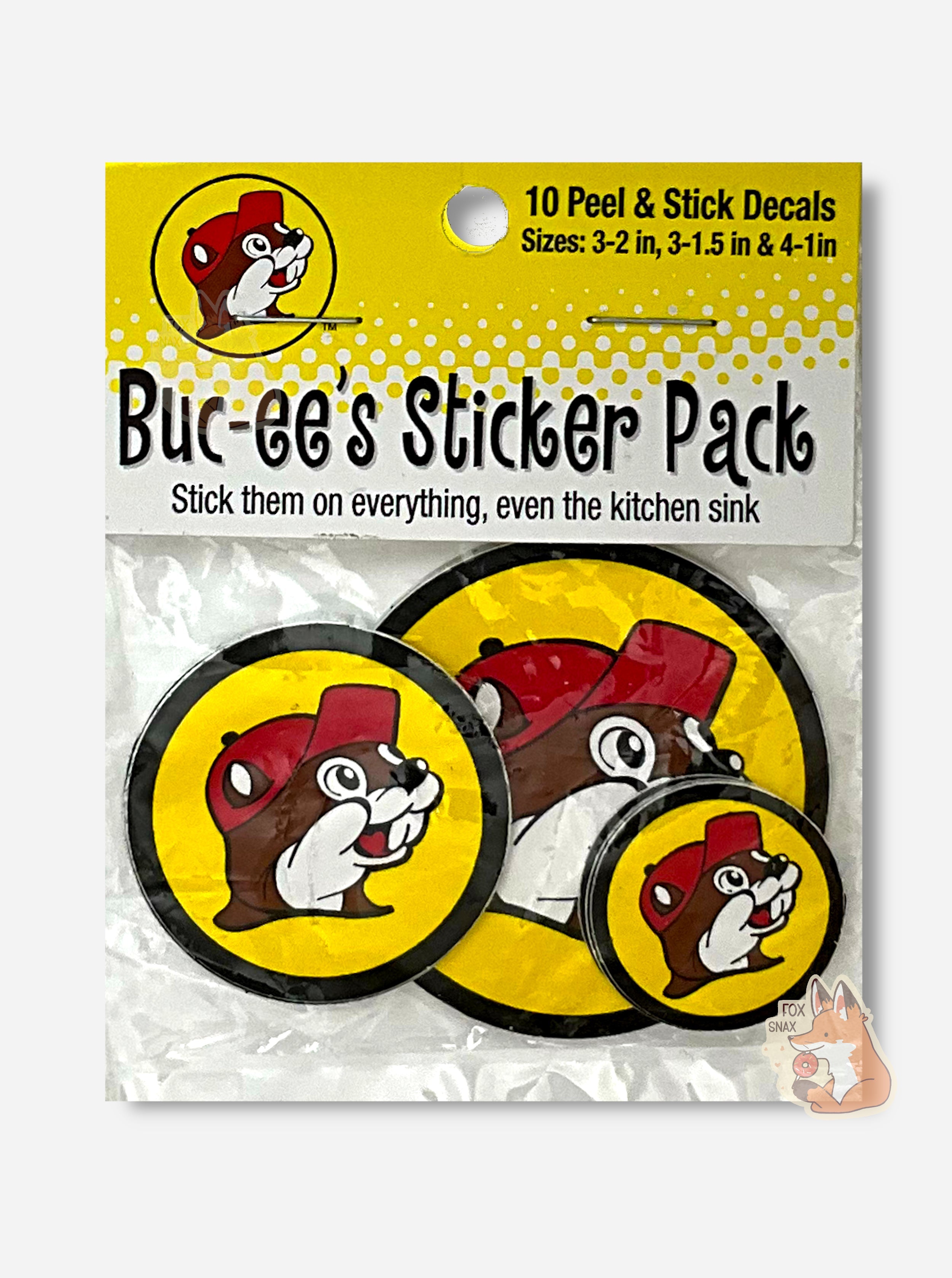 Buc-ee's Logo Sticker Pack