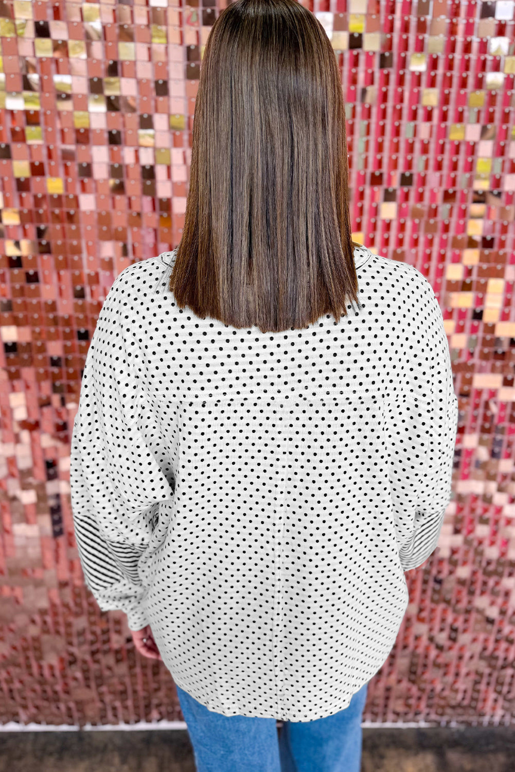 Jordyn Sleeve Henley top Long Sleeve PLUS Top