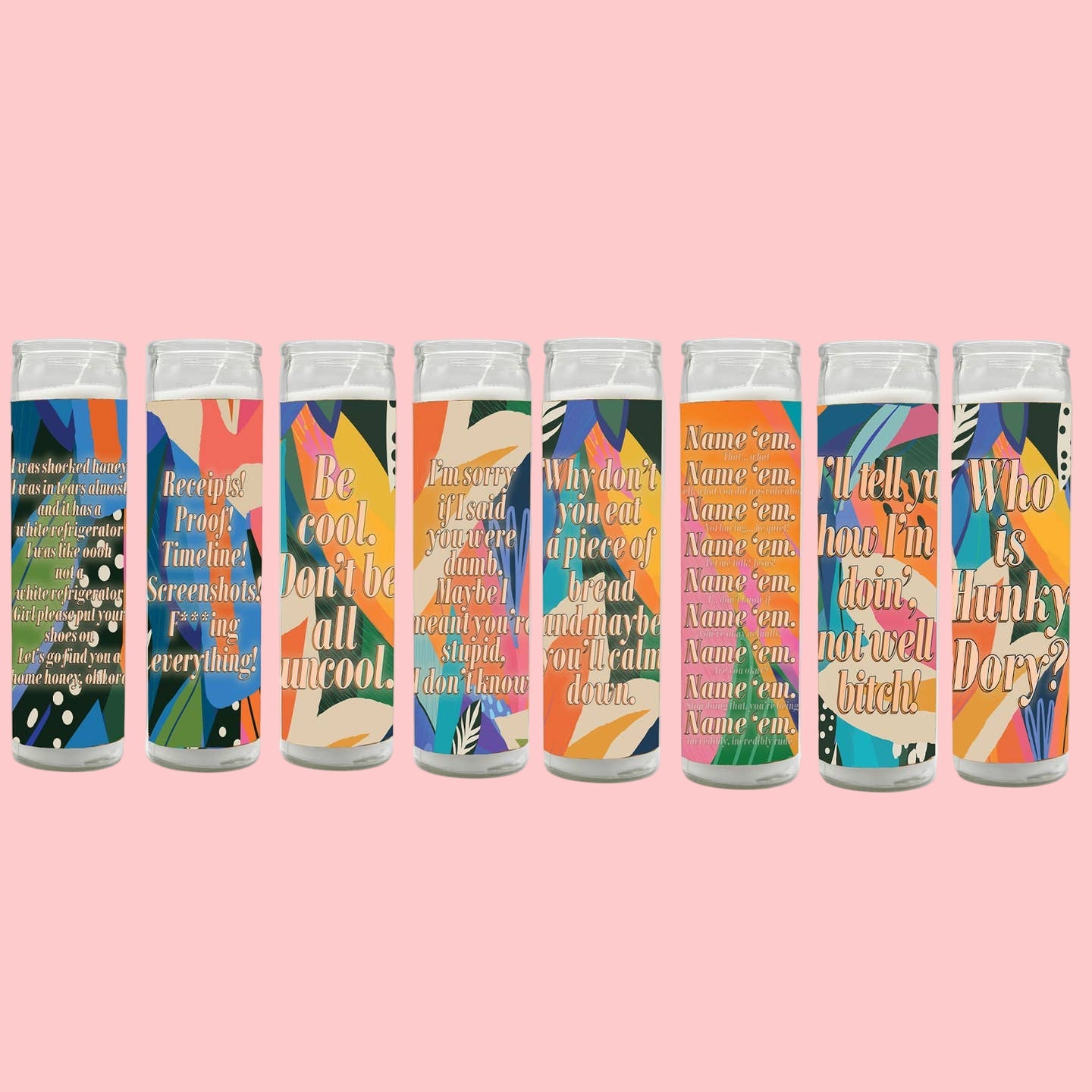 Saint Housewives Quotes Candle Set