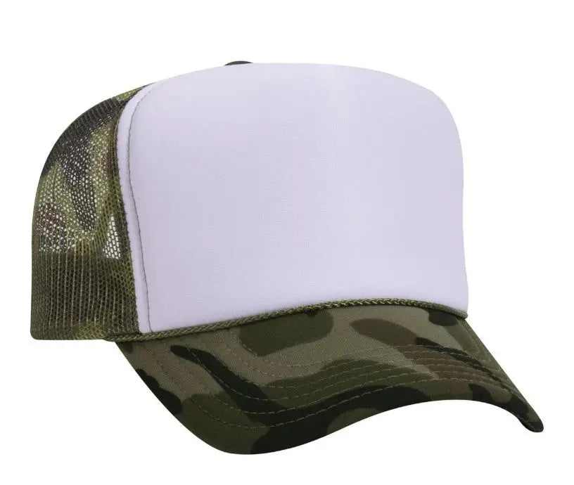 Neon Pink Good Vibes Only Adult Otto Foam Trucker Hat