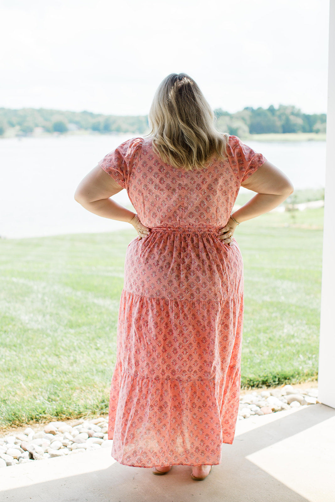 The Sarah in Peach Cobbler - Dress