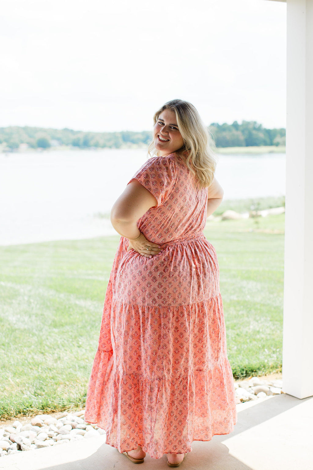 The Sarah in Peach Cobbler - Dress