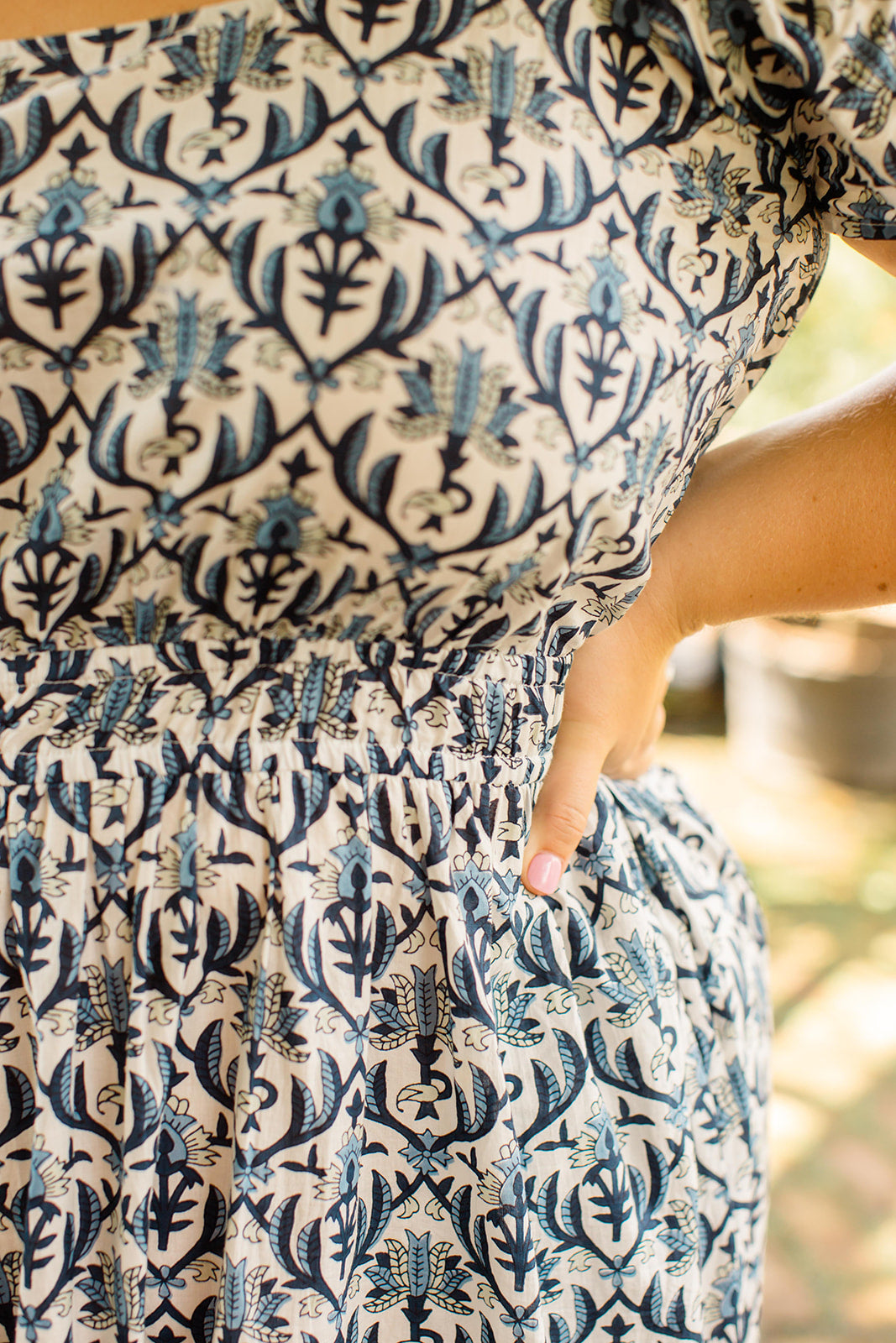 Navy Trellis - Dress