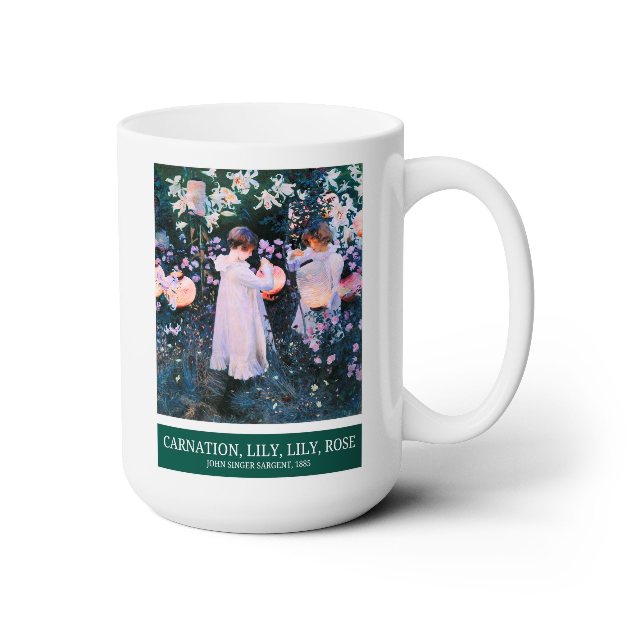 Carnation Lily Lily Rose Mug: John Singer Sargent