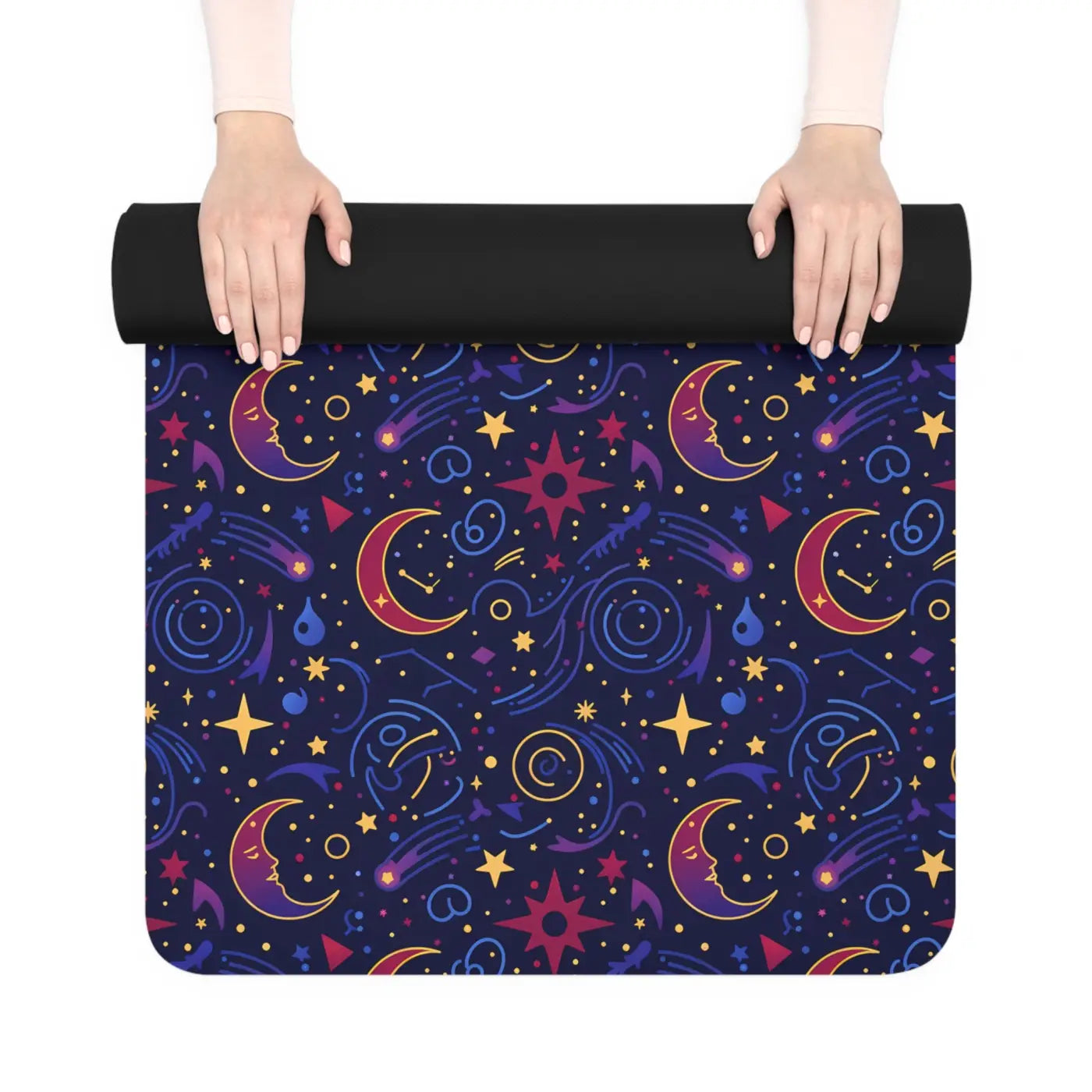 Cosmic Nights Rubber Yoga Mat - Natural Rubber - Dipaliz