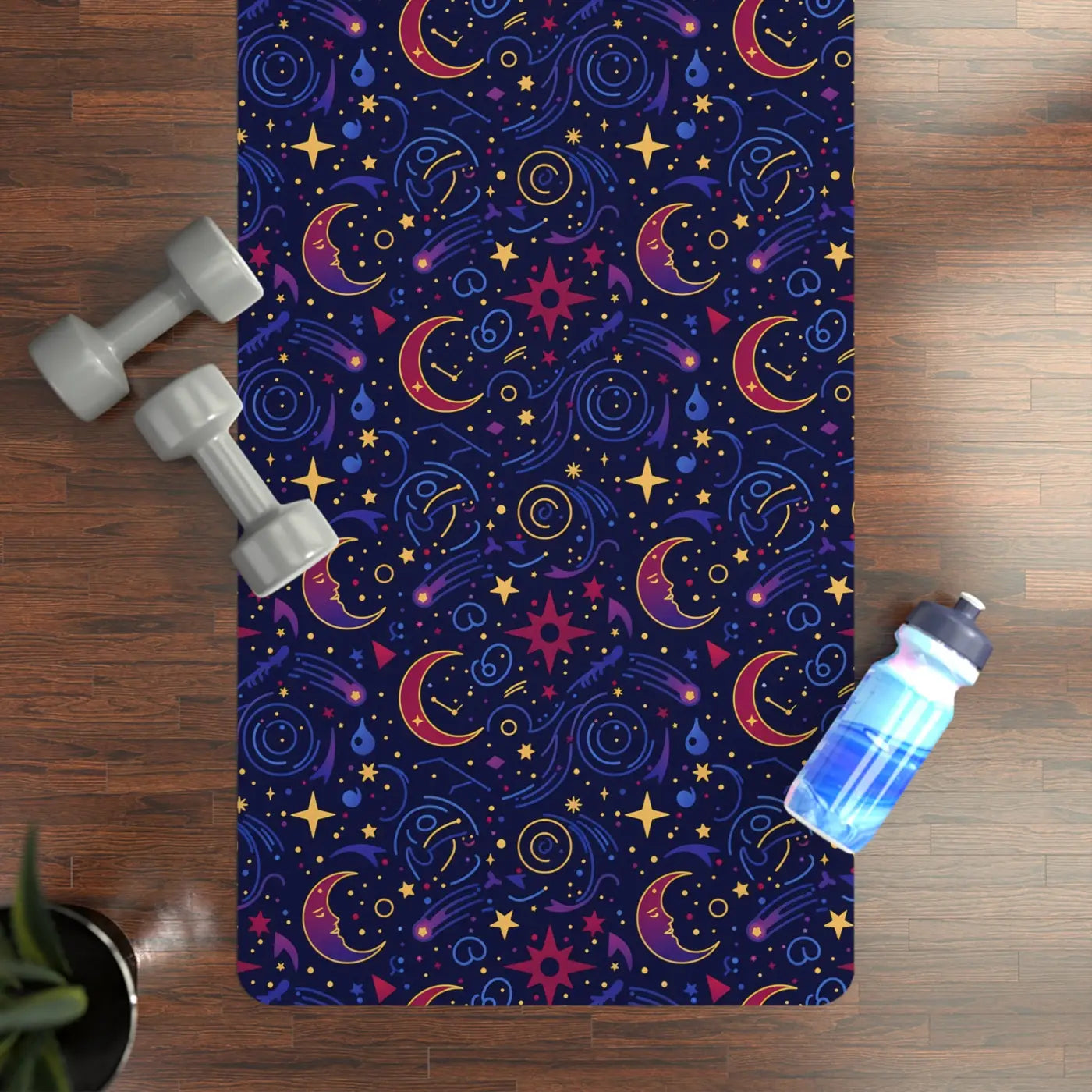 Cosmic Nights Rubber Yoga Mat - Natural Rubber - Dipaliz