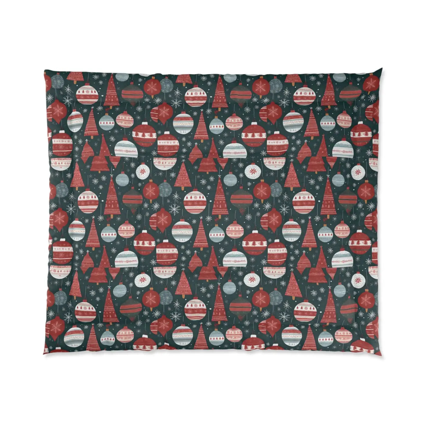 Cozy Christmas Comforter - Ornaments Polyester - DipaliZ