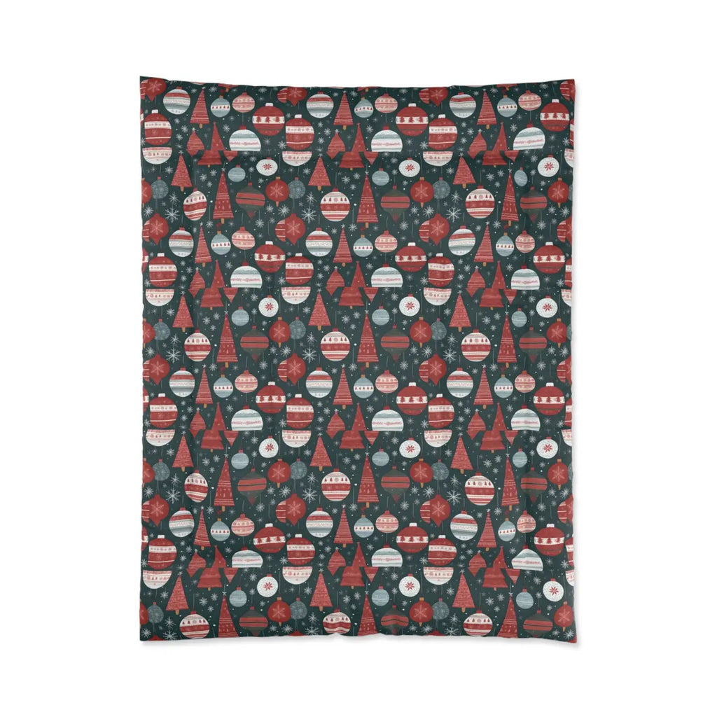 Cozy Christmas Comforter - Ornaments Polyester - DipaliZ