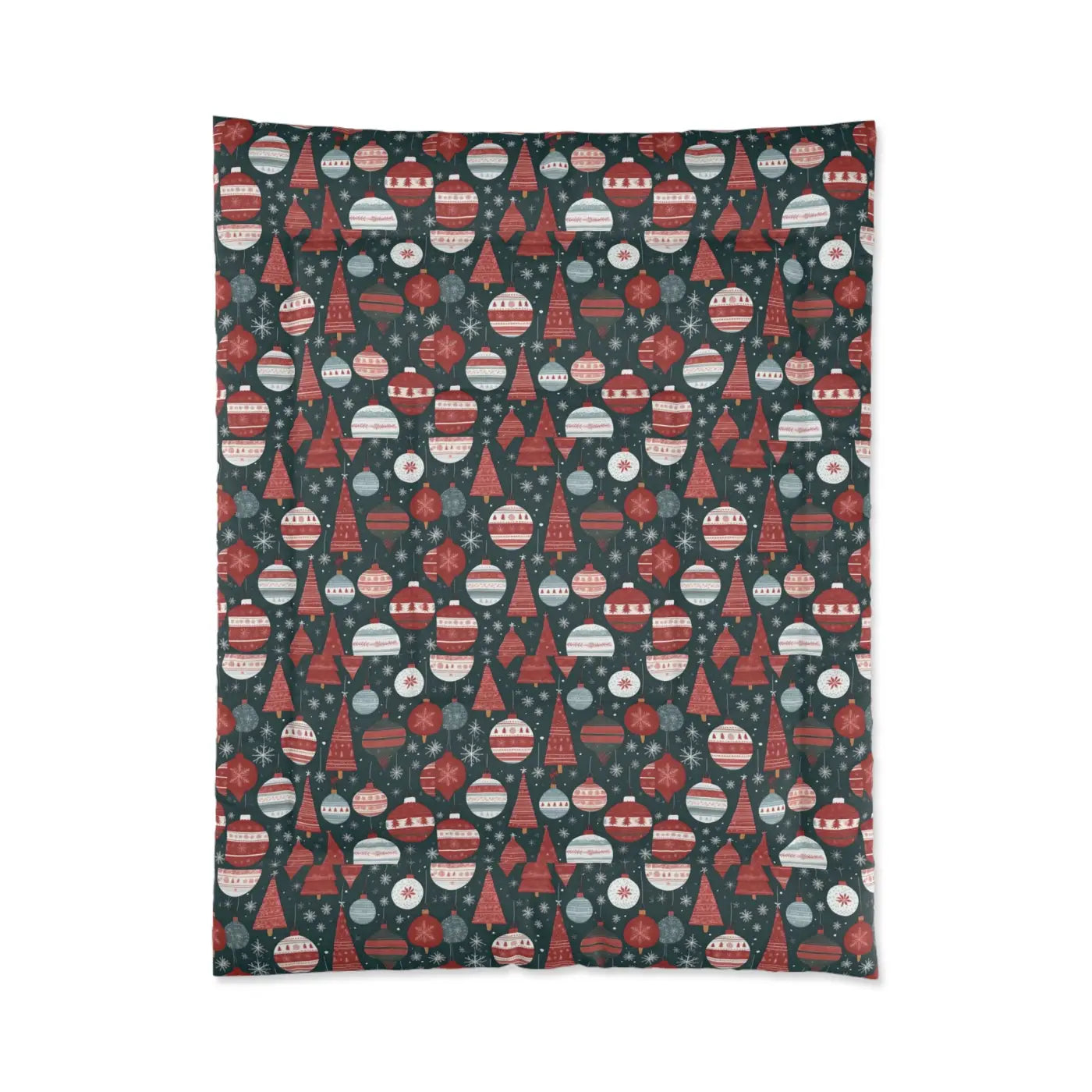 Cozy Christmas Comforter - Ornaments Polyester - DipaliZ