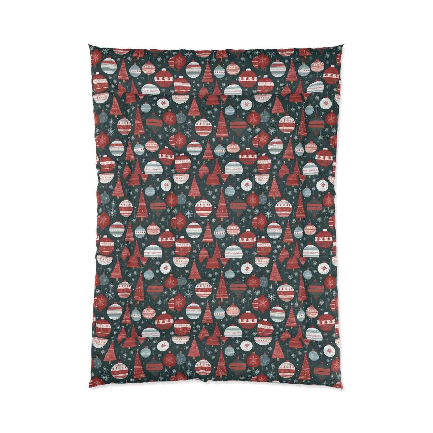 Cozy Christmas Comforter - Ornaments Polyester - DipaliZ