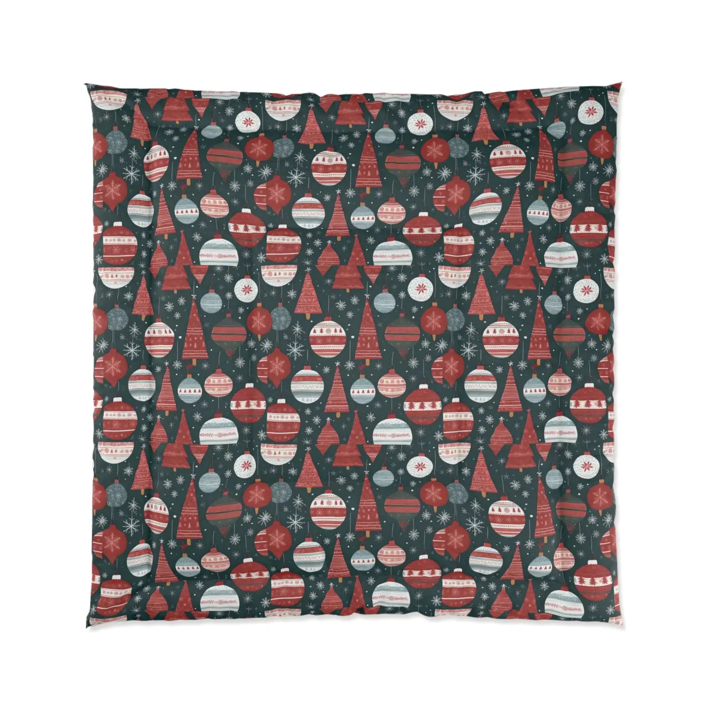Cozy Christmas Comforter - Ornaments Polyester - DipaliZ